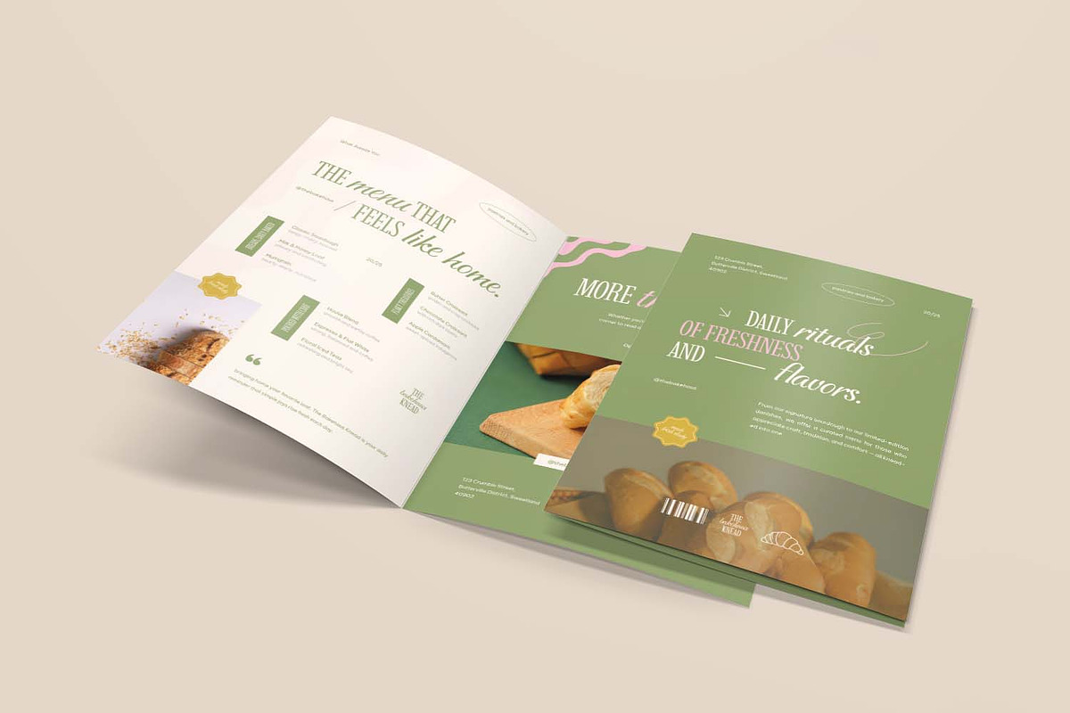 Freshness Bakery - Bifold Brochure, a Brochure Template by VUNIRA (Photo 2 of 3)