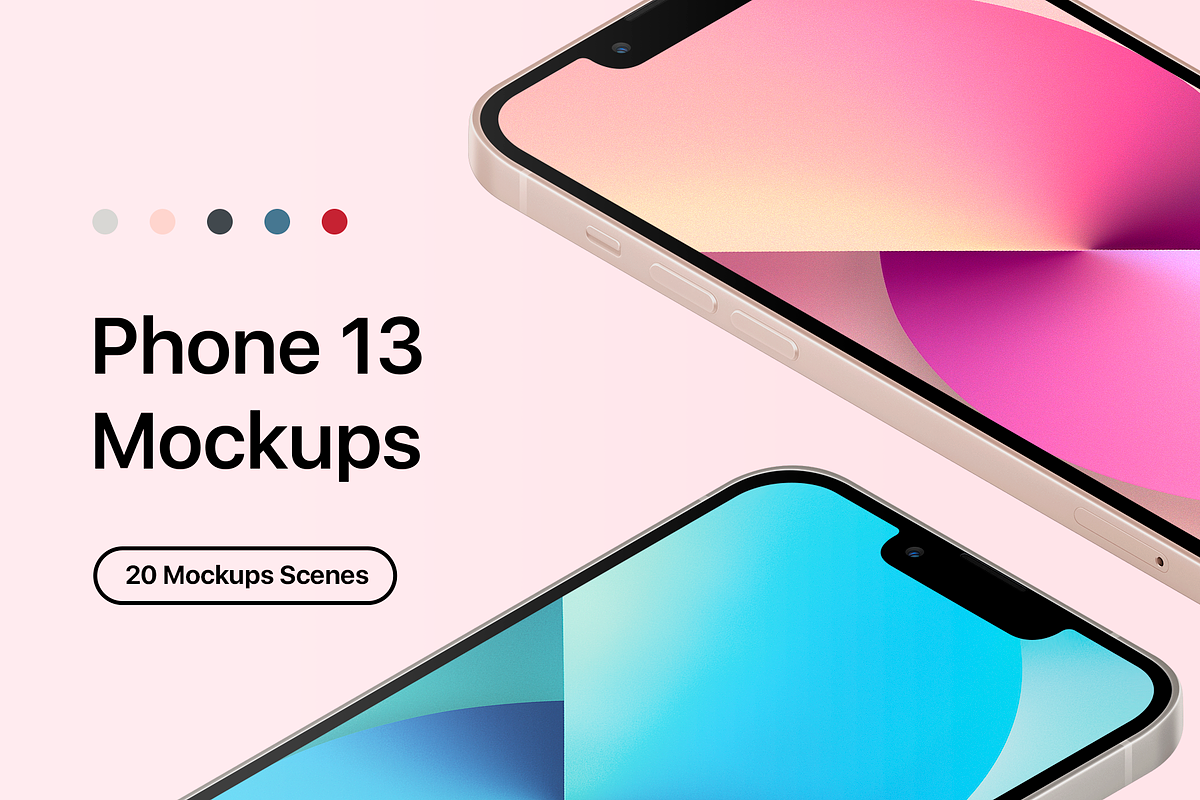 Phone 13 - 20 Mockups Scenes, an iPhone Mockup by Asylab (Photo 1 of 38)