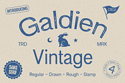 Galdien Vintage, a Sans Serif Font by Craft Supply Co. (Thumbnail 1 of 8)