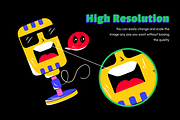 Animated Funny Stickers, a Duotone Icon by Vectors Market (Thumbnail 3 of 8)