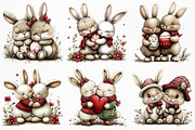 Whimsical Easter Bunny Couples PNG, an Illustration by Craft Nest (Thumbnail 3 of 8)
