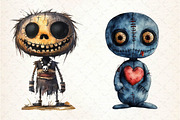 Halloween Gothic Voodoo Doll Clipart, an Illustration by Dream Creation (Thumbnail 6 of 7)