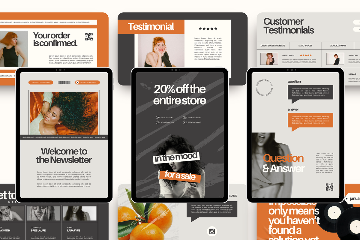Email Marketing Newsletter Template, an Email Template by Branding Babe Co. (Photo 3 of 9)