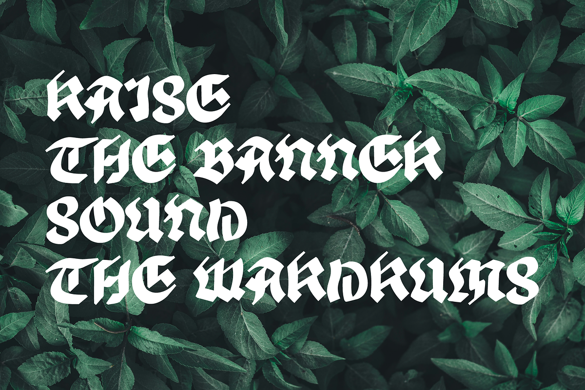 Tomant Blackletter Font, a Blackletter Font by Erifqizefont (Photo 9 of 10)