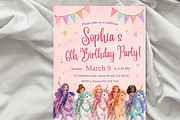 Unicorn Birthday Invitation, an Invitation Template by heynomi (Thumbnail 7 of 19)