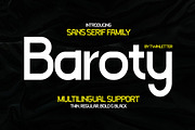 Baroty, a Sans Serif Font by twinstd (Thumbnail 1 of 11)