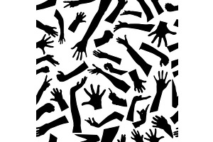 Seamless background of people's, a Texture Illustration by Nenahliadava Design