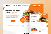 Lazismu - Food Landing Page, a Landing Page Template by SquidPixey (Thumbnail 2 of 5)