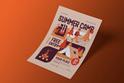 Brown Creative Summer Camp Flyer, a Flyer Template by Neermana (Thumbnail 2 of 4)