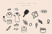 Tennis & Sport Icons + Marker Font, an Object Graphic by Laras Wonderland (Thumbnail 5 of 10)