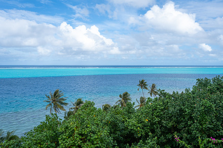 Panoramic view from Tefarerii viewpoint in Huahine, French Polyn, a Nature Photo by GoodGoods