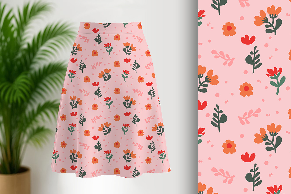 Pink Floral Seamless Pattern, a Pattern Graphic by Sharon Schwalbe (Photo 2 of 4)