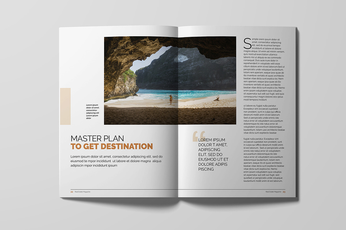 Travel Magazine Template, a Magazine Template by xtratimebd (Photo 6 of 10)