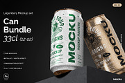 Can Bundle Mockups - 33cl / 12oz, a Product Mockup by Mocku (Thumbnail 1 of 13)