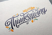 Happy Thanksgiving Logotype, a Poster Template by Anna's Lettering (Thumbnail 3 of 4)