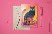 Vintage Halloween 5x7 Card Template, a Card Template by creatsy5 (Thumbnail 4 of 5)