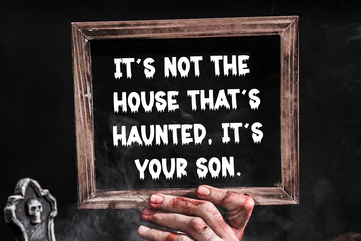 Super Spooky | Script Font, a Script Font by Scratchones (Photo 3 of 8)