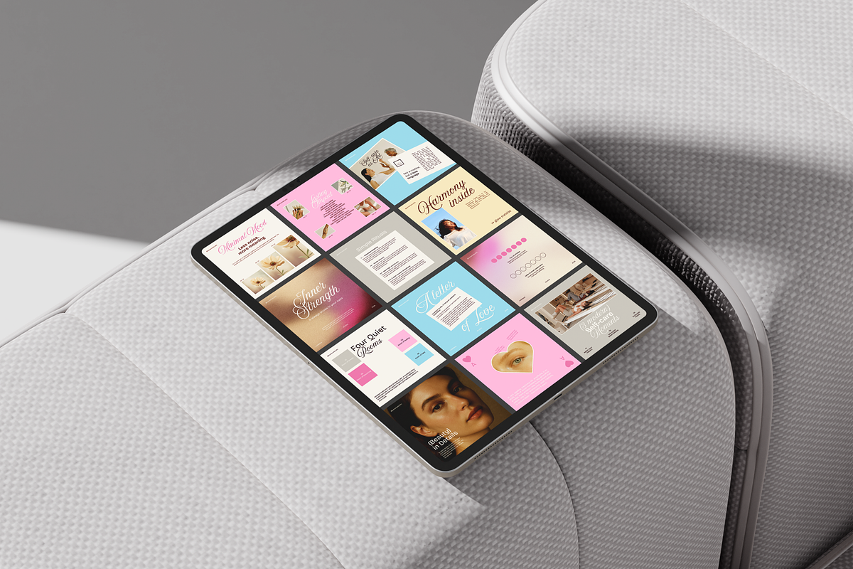Self-Care Instagram Canva Templates, a Social Media Template by Karisma Studio (Photo 4 of 10)