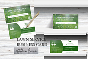 LAWN SERVICE BUSINESS CARD TEMPLATE, a Marketing Template by Daring Digies (Thumbnail 1 of 4)