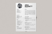 Minimalist Business Resume Template, a Resume Template by Moscovita Studio (Thumbnail 7 of 8)