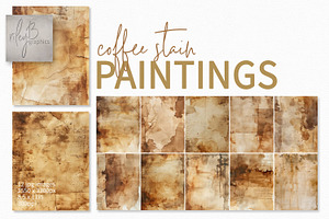 Coffee Stain Paintings