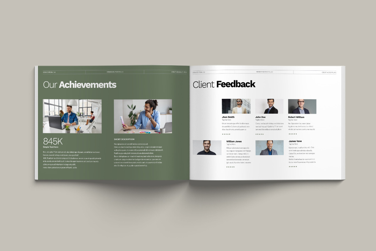 Portfolio Landscape Templates, a Brochure Template by Pixelpick (Photo 8 of 9)