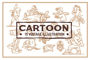 Cartoon Vintage Illustration