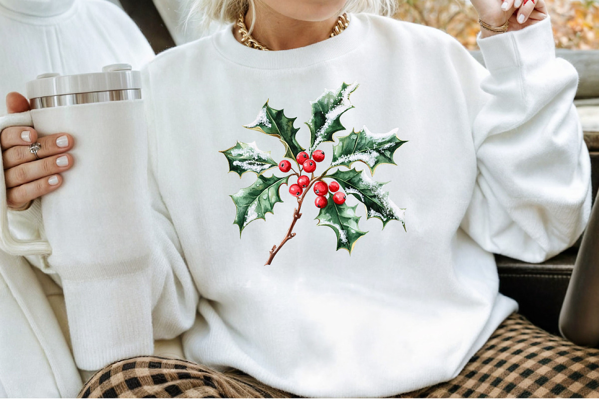 Winter Berry Clipart Christmas Water, an Illustration by Sublimation Artist (Photo 4 of 6)