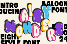 Airy Wonders - Balloon Font