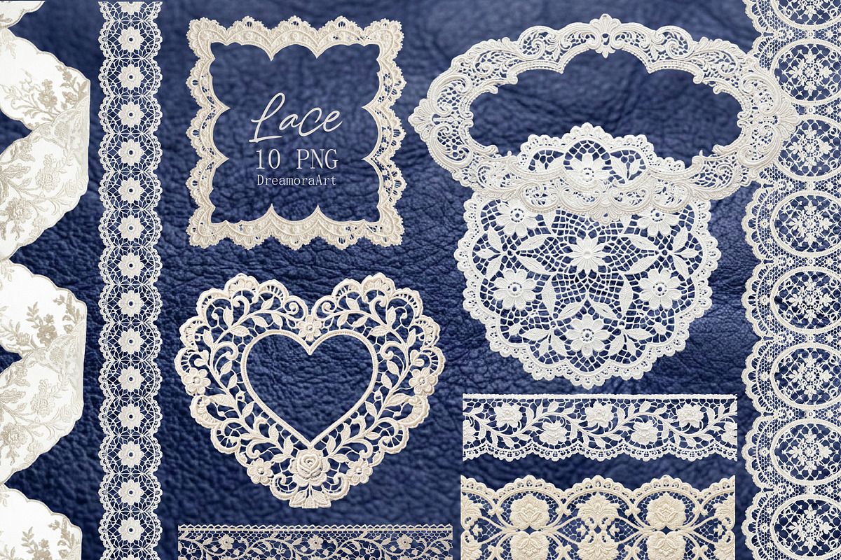 Vintage Art Envelopes, Lace & Floral, an Object Graphic by DreamoraArt (Photo 6 of 11)