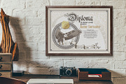 Vintage Certificate Templates, a Stationery Template by inshader (Thumbnail 3 of 12)
