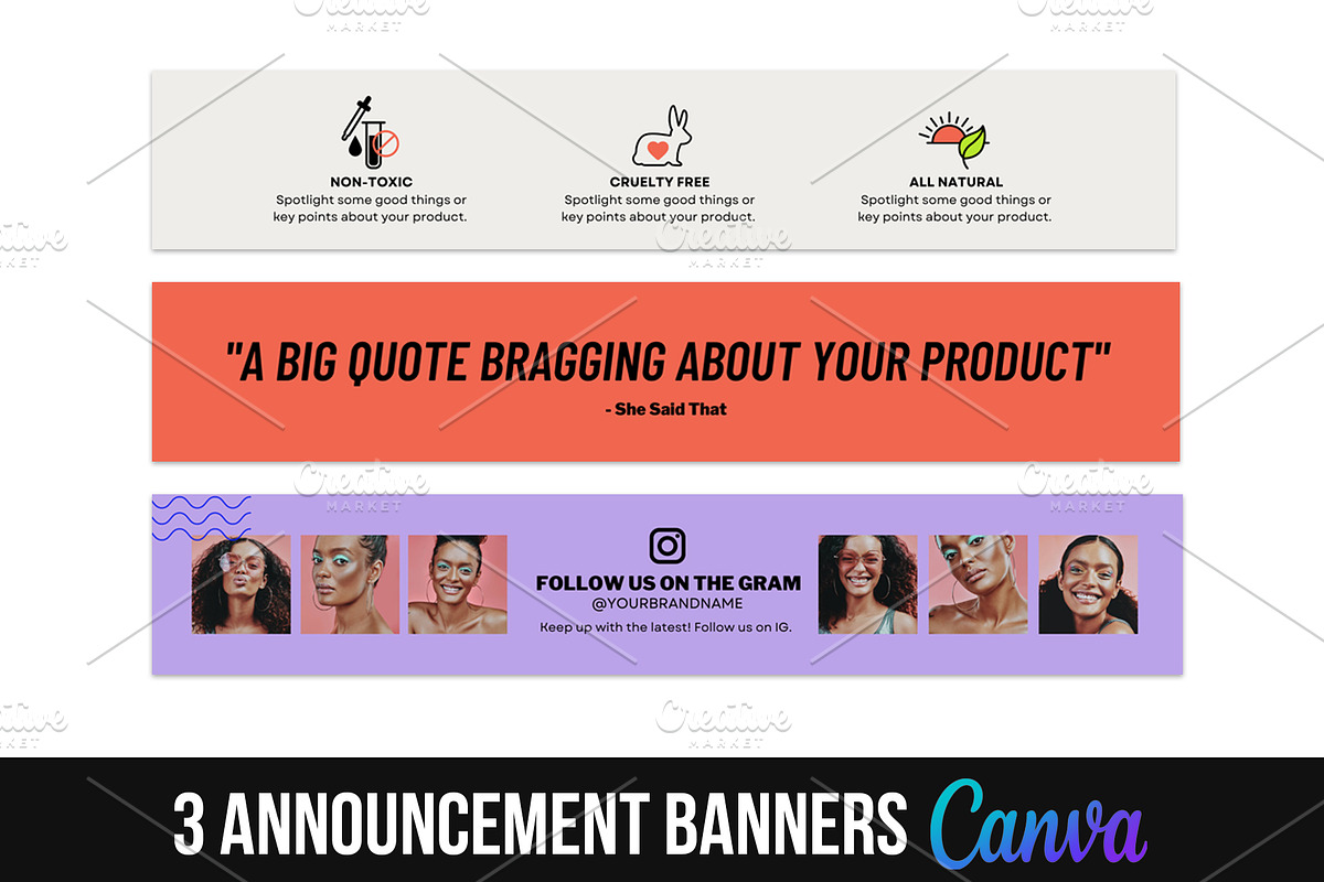DIY Web Banners: Gen Z Beauty, a Landing Page Template by beautybosslab™ (Photo 3 of 5)