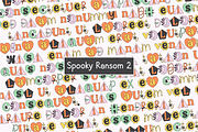 SPOOKY RANSOM Halloween Cut Out Font, a Handwritten Font by Blush Font Co. (Thumbnail 10 of 14)