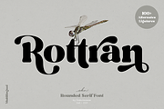 Rottran - Rounded Display Serif Font, a Serif Font by Ekahermawan (Thumbnail 1 of 12)