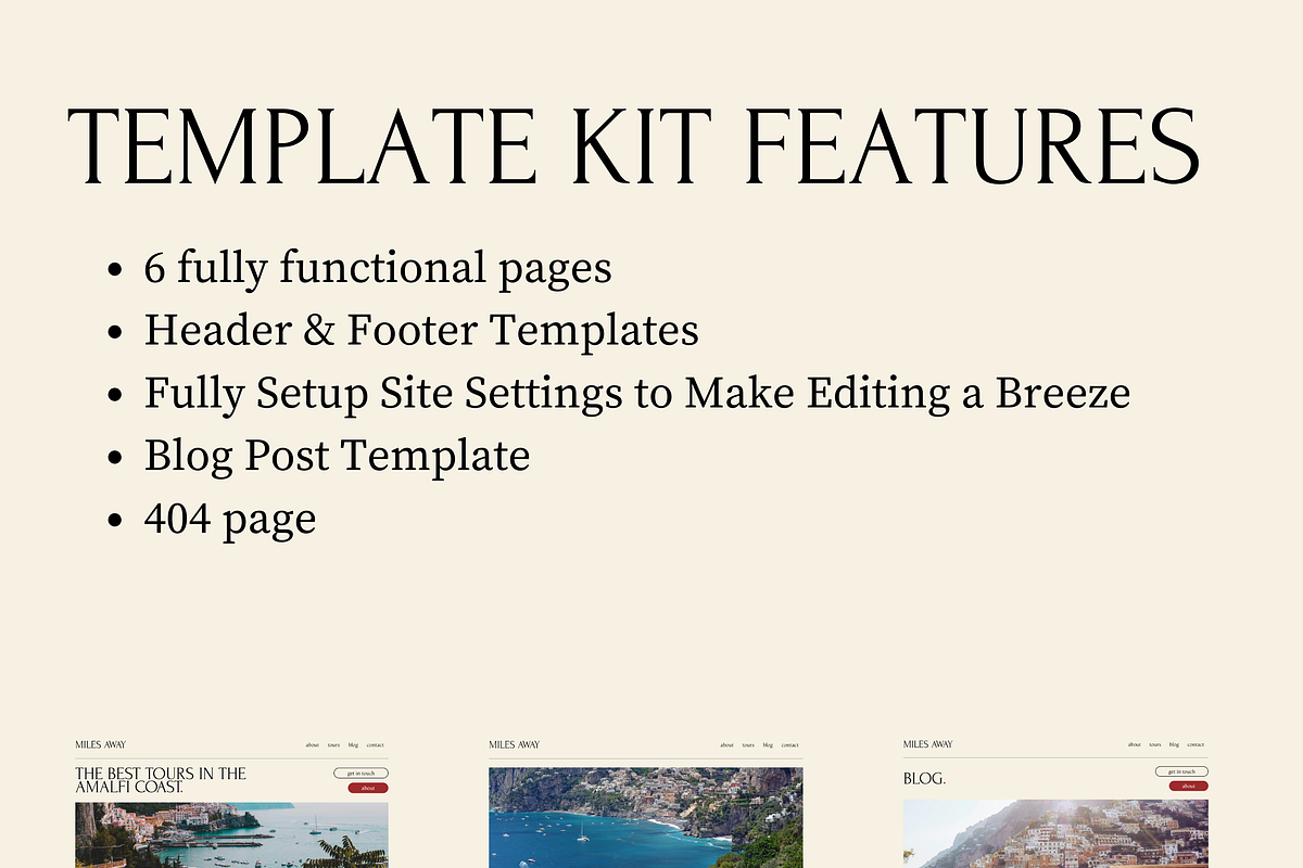MILESAWAY - ELEMENTOR PRO TEMPLATE, a WordPress Template by jwscreate. (Photo 2 of 2)