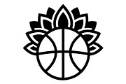 Basketball Lotus Emblem, an Object Graphic by Gfx_Store (Thumbnail 2 of 15)