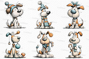 Whimsical Christmas Dog Clipart, an Illustration by Craft Nest (Thumbnail 6 of 6)