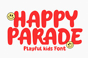 Happy Parade, a Script Font by Madjack.font (Thumbnail 1 of 10)