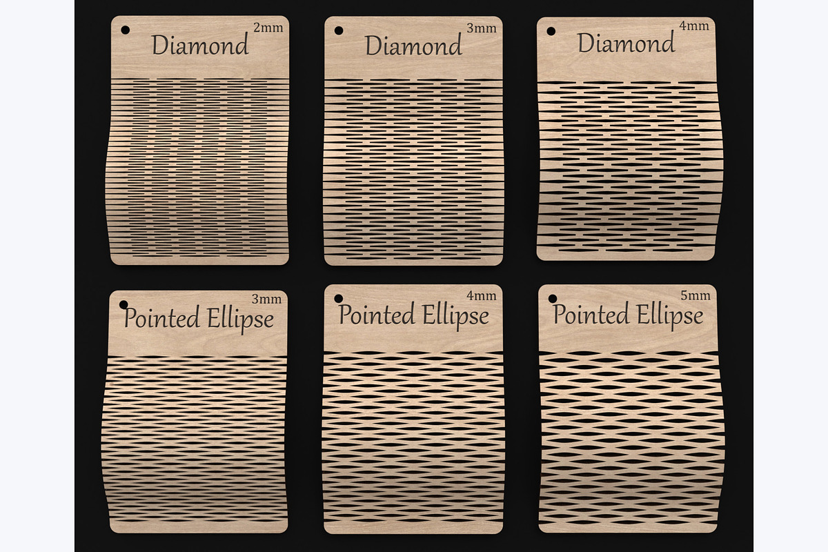 Flexible Living Hinges Laser Files, an Object Graphic by ThemeXDigital (Photo 2 of 9)