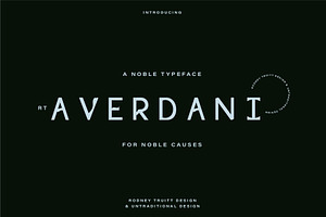 Averdani A Noble Typeface