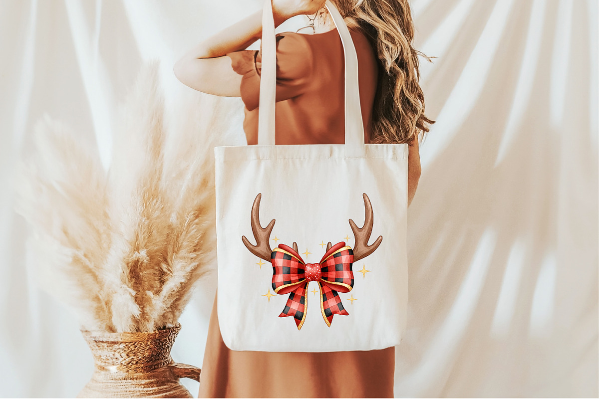 Christmas Coquette Bow PNG, an Illustration by Designworld (Photo 4 of 5)