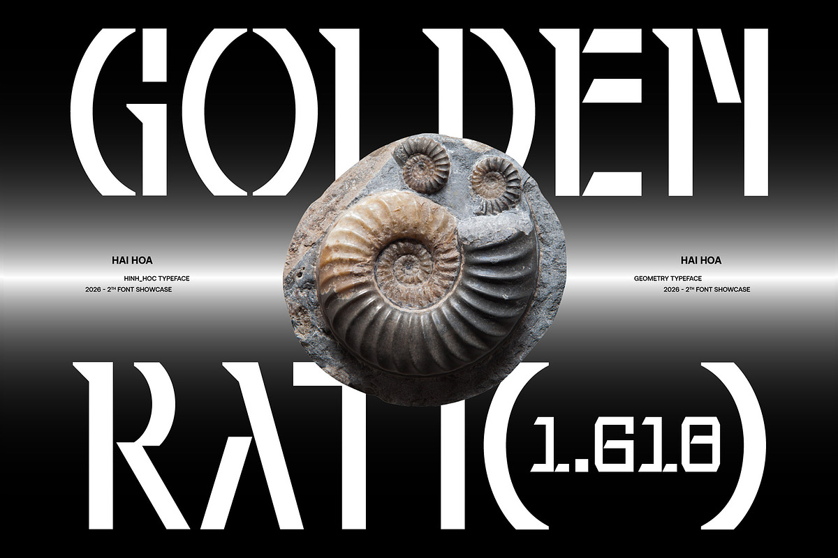 GEOMETRY FONT / HÌNH HỌC FONT, a Sans Serif Font by HaiHoa (Photo 1 of 11)