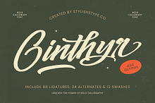 Ginthyr Bold Calligraphy Font