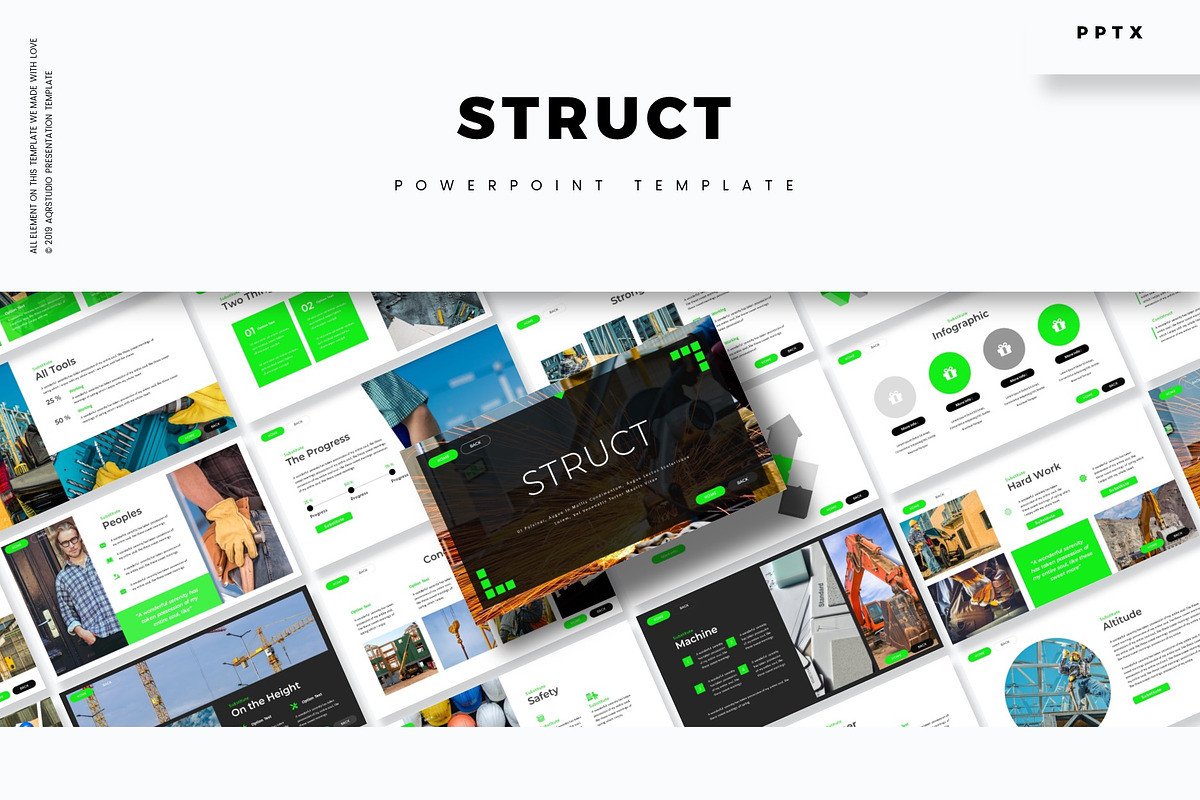 Struct - Powerpoint Template, a Presentation Template by AQR Studio