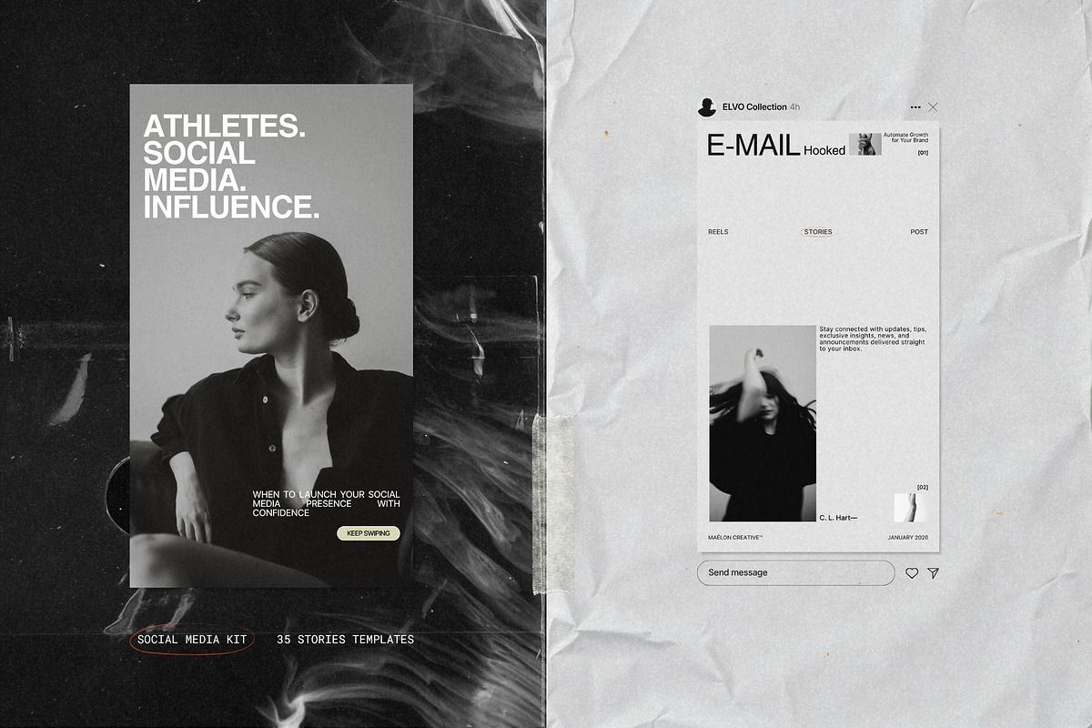 ELVO | Instagram Template (III), a Social Media Template by Prapti Design (Photo 5 of 10)