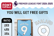 Font football PREMIERS League 24-25, a Font by arbirafiizakani (Thumbnail 4 of 5)