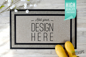 Sublimation Doormat Mockup