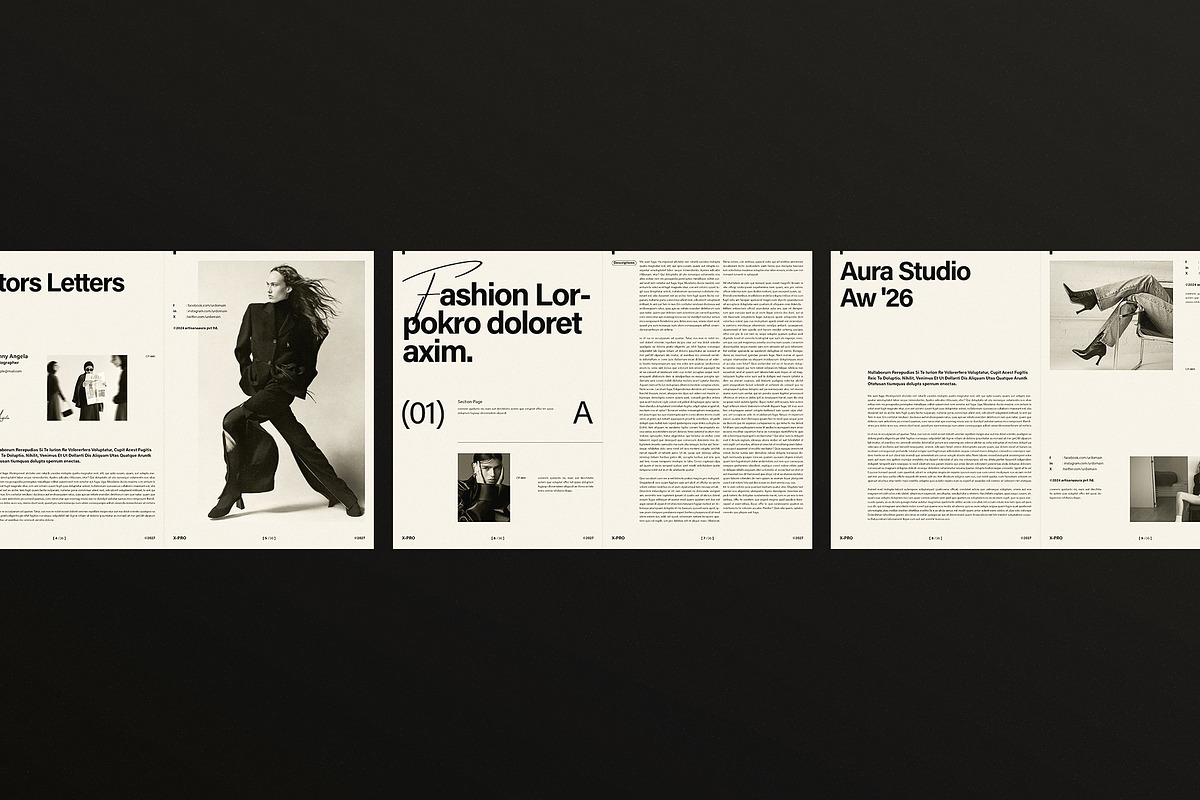 AURA | Minimal Magazine Template, a Magazine Template by ArtisanaAura (Photo 4 of 14)