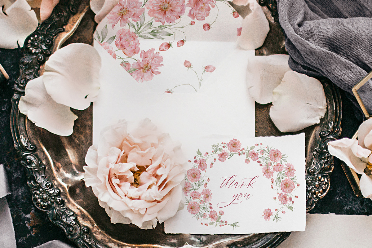 Peach peonies, roses, garden flowers, an Illustration by astelenadesign (Photo 16 of 16)