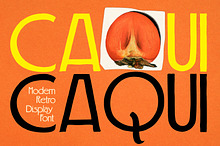 CAQUI — Modern Retro Display Font